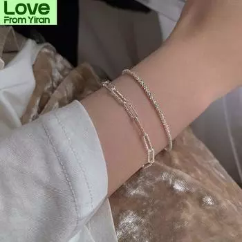 925 стерлингового серебра французский сверкающий браслет для женщин роскошный темперамент подруги ювелирные изделия подарок на вечеринку