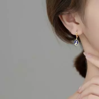 925 стерлингового серебра круглые милые серьги-кольца для пирсинга кошек для женщин и девочек свадебные украшения для вечеринки подарок Pendientes Jkljfla