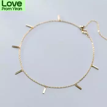 925 стерлингового серебра мода геометрический браслет на щиколотку для женщин регулируемая цепочка на щиколотку изящные ювелирные изделия девушка подарок