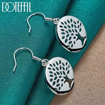 925 стерлингового серебра модные свадебные кулоны пирсинг серьги ювелирные изделия 1.80*1.80cm