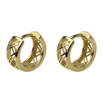 925 стерлингового серебра полые решетчатые маленькие серьги-кольца для женщин минималистичные свадебные украшения для вечеринки новые
