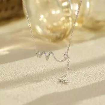 925 стерлингового серебра простое серебряное ожерелье в виде змеи с бахромой простое год змеи темперамент зодиакальный дух змея ключичная цепочка ювелирные изделия высокого класса мода 925 Silver белого золота