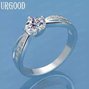 925 стерлингового серебра Шарм AAA циркон кольцо подарок мода шарм ювелирные изделия 7#