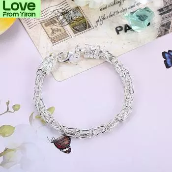 925 стерлингового серебра ювелирные изделия браслет-цепочка женский серебряный браслет