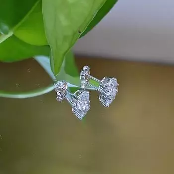 925 стерлингового серебра женские серьги муассанит мужчины женщины серебряные круглые ювелирные изделия подарки белый