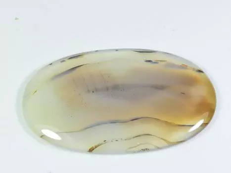 92Cts. Натуральный камень Монтанский агат овальный кабошон россыпью драгоценный камень 34X58X05 мм ET-366