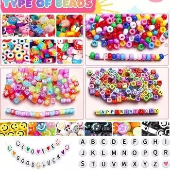 930 шт. бусин пони для набора для изготовления браслетов, бусины из полимерной глины в виде фруктов и цветов, дождь 1 Box