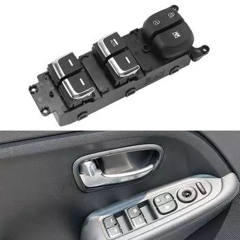 93570-A4010 НОВЫЙ переключатель стеклоподъемника со стороны водителя для Kia Rondo Carens 2013-2016 чёрный