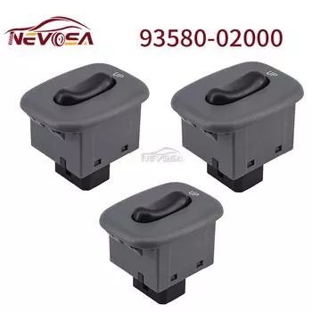 93580-02000 3 шт. для Hyundai Atos BJ 1997-2002, электрический стеклоподъемник, один переключатель, кнопка управления 9358002000, детали 3Pcs
