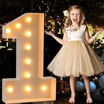 93 см теплый свет гигантская рамка с цифрами 0-9 коробка для наполнения воздушными шарами свадебное рождественское украшение 2025 вечеринка день рождения рождественский декор