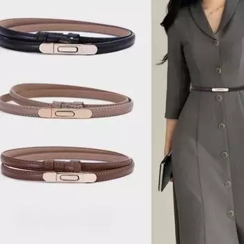 93 см женский тонкий кожаный ремень модный и универсальный с платьем простой костюм пальто поясной ремень красный