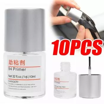 94 Primer Car Adhesion Promoter 10ml Car Adhesive Enhancers Прозрачный двухсторонний клей Adhesion Promoter Car Door Styling 1pcs