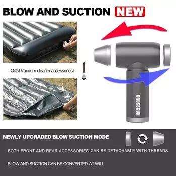 95000 об/мин Мини Jetfan Электрический Пылесос Сжатого Воздуха Пылесос Перезаряжаемый Портативный Мощный Турбо Вентилятор Пылеудаление Фен фиолетовый