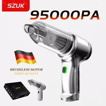 95000pa автомобильный пылесос мини-машина для чистки автомобильные аксессуары сильное всасывание беспроводная портативная бытовая техника basic