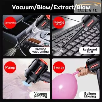 95000Pa Car Vacuum Cleaner 3in 1 Wireless Vacuum Cleaner Handheld Vacuum Pump For Home Suction Portable Cordless Car Accessories белый