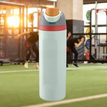 950 мл нержавеющая сталь вакуумная кружка с трубочкой BPA без протечек крышка термос бутылка для воды для спорта путешествия школа чёрный