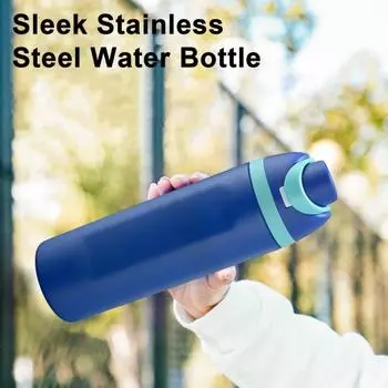 950 мл нержавеющая сталь вакуумная кружка с трубочкой BPA без протечек крышка термос бутылка для воды для спорта путешествия школа чёрный