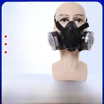 9578 Полнолицевой самовсасывающий противогаз для защиты от промышленной пыли и распыляемой краски.