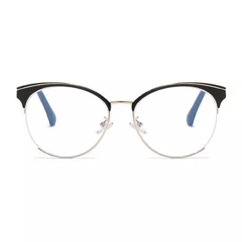 95800 Металлическая оправа с защитой от синего света, пружинные очки для ног, модные легкие очки унисекс с плоскими зеркалами