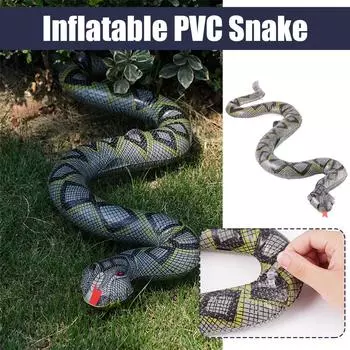 95 см надувная ПВХ игрушка змея детская сложная игрушка фото игра бионические животные игрушки поддельная змея Infl H5O5 95CM-one-size