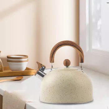 95 унций Whistle Teapot Stovetop Чайник Anti Rust Office Travel Loud 2.95