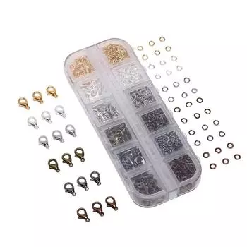 960 шт. ювелирные изделия застежка-лобстер крючки кольцо для ожерелья браслет сделай сам