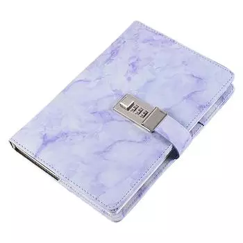 96-Page Marble Texture Handbook A5 Personal Notepad Password Notebook Boost Productivity