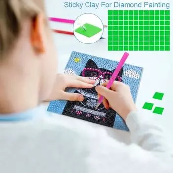 96 шт. DIY Алмазная глина для рисования кристально чистая, повышает эффективность, не оставляет следов, алмазная глина для рисования белый