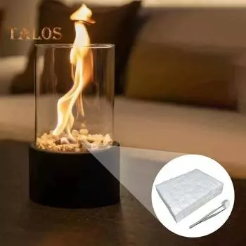 96 шт. Маленький керамический шерстяной фитиль для настольного костра, поглощающий алкоголь, многоразовый углеродный войлочный фитиль, подходящий для этанолового каминного топлива белый