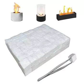 96 шт. Маленький керамический шерстяной фитиль для настольного костра, поглощающий алкоголь, многоразовый углеродный войлочный фитиль, подходящий для этанолового каминного топлива белый