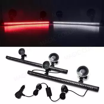 96 светодиодный автомобильный стробоскоп, аварийная вспышка, сигнальная лампа 2-в-1, 3030 SMD, панель на лобовом стекле, автоконсультант по дорожному движению, автомобильные аксессуары 12 В-24 В