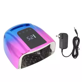 96 Вт УФ-лампа для ногтей с гелем, быстрая сушка, перезаряжаемая, 42 шт., светодиодная лампа для сушки ногтей для рук и ног