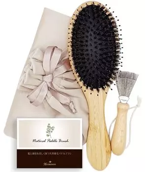 96cocoon Расческа для волос из смешанной натуральной щетины кабана, для блестящих, гладких и глянцевых волос, очиститель для волос, щетка для волос, женщины, расческа, щетка, волосы,