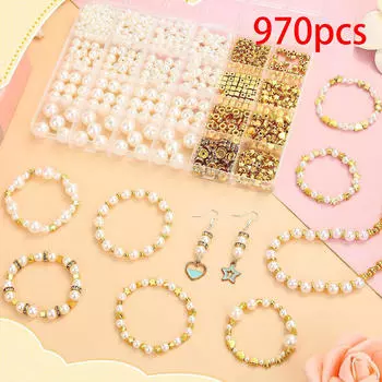 970x свободные бусины-разделители, различные подвески для рукоделия, 24 сетки ручной работы с отверстиями для