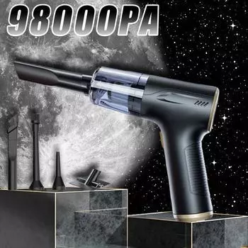 98000PA Автомобильный пылесос 3в1 Мини Мощная машина для очистки Сильное всасывание Ручной портативный автомобильный портативный беспроводной бытовой техники