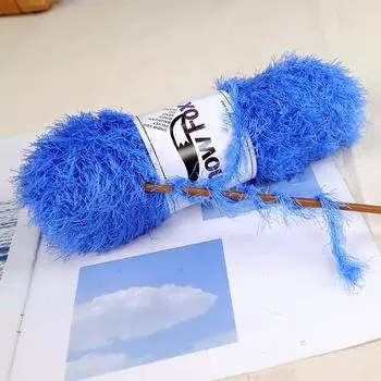 98 г/рулон шелковая нить мягкая однотонная пряжа для вязания вручную зимняя теплая вязание крючком своими руками для свитера шапки шарфа перчаток светло-фиолетовый