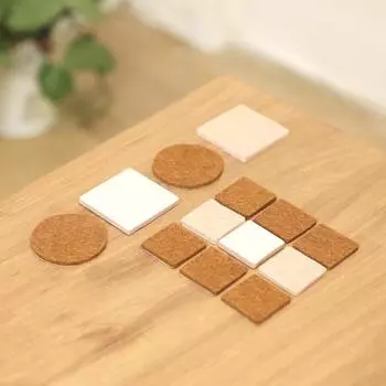 98 шт. фетровые подушечки квадратной формы, прочные элегантные самоклеящиеся напольные войлочные подушечки для ножек стола темно-коричневого