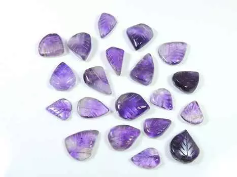 98Cts. Натуральный резной лист фиолетовый амфис 20 шт россыпью драгоценных камней лот 12-16 мм RQ-1657