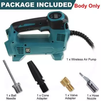 98VF 1000 Вт беспроводной перезаряжаемый автомобильный воздушный насос компрессор литий-ионный аккумулятор велосипедные шарики насос для накачивания шин Only machine