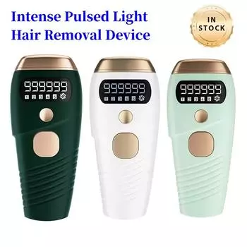 990000 вспышек IPL лазерная эпиляция электрический эпилятор для волос фотонный постоянный прибор 5 уровней автоматический триммер для волос на лице и теле EU зелёный