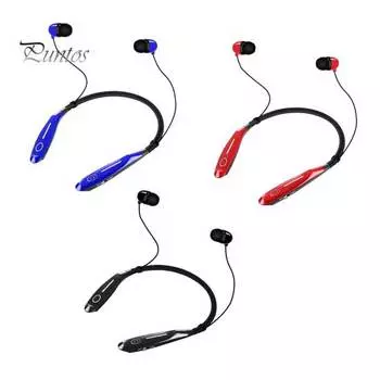 990S Универсальная беспроводная шейная Bluetooth-совместимая гарнитура внутриканальные спортивные наушники красный