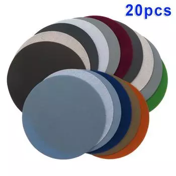 996A 5-дюймовая круглая наждачная бумага 125 мм Наждачная бумага для сухого и влажного шлифования Полировка автомобиля