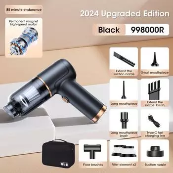 99800Pa автомобильный пылесос беспроводной воздушный пылеуловитель пистолет для автомобиля домашний портативный автомобильный очиститель беспроводной очиститель транспортного средства