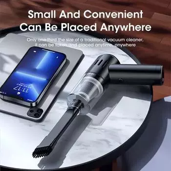99800PA Пылесос Воздуходувка Мини Портативный Беспроводной Ручной Автомобильный Пылесос Бытовая Техника Мощная Машина Для Уборки чёрный