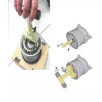9997284 412-140 Инструмент для снятия и установки двигателя вентилятора отопителя Инструмент для ремонта отопителя кондиционера