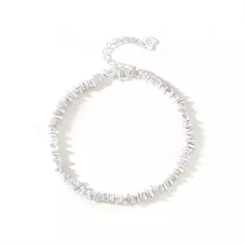 999 серебряных монет, несколько пар браслетов, чистое серебро, нишевый дизайн, универсальный браслет Instagram в античном стиле, геометрический лучший друг S925