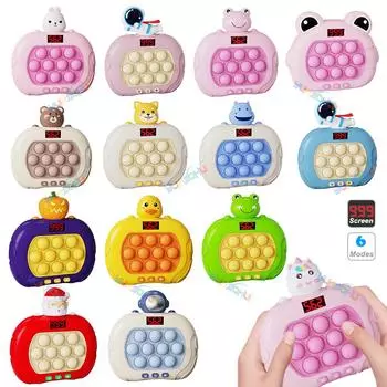 999 уровней электронная поп-световая игровая консоль с быстрым нажатием и светодиодным экраном для взрослых и детей, антистрессовые игрушки, рождественский подарок