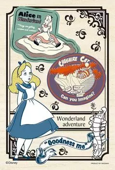 99 деталей пазла Petit Light Wood Puzzle Badge Art Alice (10x14,7см)