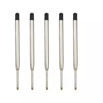 99 мм 5 шт./лот 0,7 мм металлическая ручка-пресс ручка гелевая универсальная пишущая гладкая сменная ручка офисные канцелярские принадлежности подарок синие/черные чернила