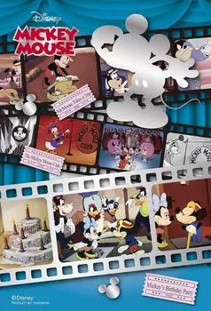 99 Piece Jigsaw Puzzle Disney Mickey Theater [Petit Light] (10x14.7cm)